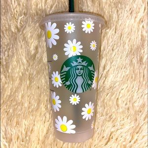 Custom Daisy Star Bucks Tumbler